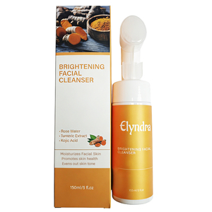 Espuma Limpiadora Facial Blanqueadora con Cúrcuma y Ácido Kójico <span class=keywords><strong>de</strong></span> Marca Privada, Limpiador Facial con Cepillo Espumador - Product Image 2