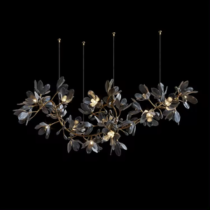 Zèle Éclairage Personnalisé Long LED Pendentif Lumières Réglable Hauteur Dimmable pour Hôtel Lobby Projet Lustre Décoration - Product Image 1