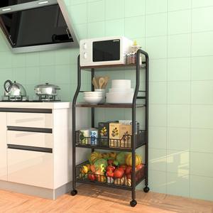 Organizador de almacenamiento de cocina multifuncional de 4 capas <span class=keywords><strong>con</strong></span> <span class=keywords><strong>ruedas</strong></span>, estante de placa de 5 niveles, estante de escalera para almacenamiento de ollas - Product Image 5