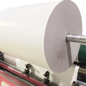 Papel de papel térmico fabricante 48gsm 55gsm 58gsm 60gsm 65gsm rollos jumbo de papel térmico