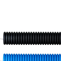 Tube de conduit électrique en PVC flexible corrugué fermé de 1-1/4 pouce, ignifuge, pour la protection des câbles