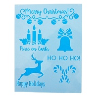 15*19.5cm 6 Designs Celebration Festival Patter Die Stencil Sets for Painting