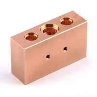 Collecteur de vanne sandwich compact en aluminium 6082 anodisé or 315 Bar CETOP RP121H Collecteur hydraulique