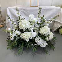 IFG usine directe 2ft longueur blanc hortensia Delphinium verdure allée fleur coureur pour décor de mariage