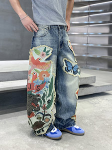 Jeans Elásticos Ajustados <span class=keywords><strong>para</strong></span> Hombre, Resistentes al Desgaste y a la Decoloración, Ropa Urbana Popular, Venta al Por Mayor, Primavera-Otoño - Product Image 6