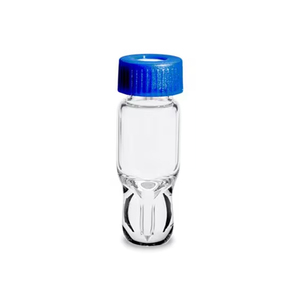Waters 186000385DV Vial de vidrio desactivado de 12 x 32 mm con cuello de rosca, tapa y septum de PTFE/silicona preperforado, volumen de 1 ml, 100 unidades/paquete - Product Image 1