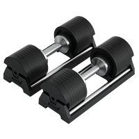 Haltères réglables en fonte Snode Household 45 kg, système de réglage rapide, poignée ergonomique, exercice musculaire complet du corps