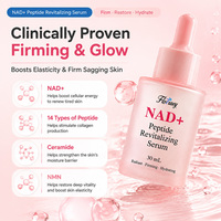 Sérum Peptidique NAD+ Marque Blanche Anti-Affaissement, Sérum Facial Réparateur à la Céramide, Répare la Barrière Cutanée, Revitalise les Peaux Vieillissantes, Vente Directe Usine OEM