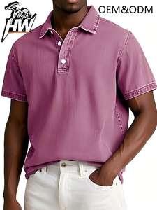 Camisa Casual para Hombre, Estilo Vintage, Talla Grande, <span class=keywords><strong>Manga</strong></span> <span class=keywords><strong>Corta</strong></span>, Transpirable, Deportiva, de Alta Calidad, 100% Algodón, Venta al Por Mayor - Product Image 3