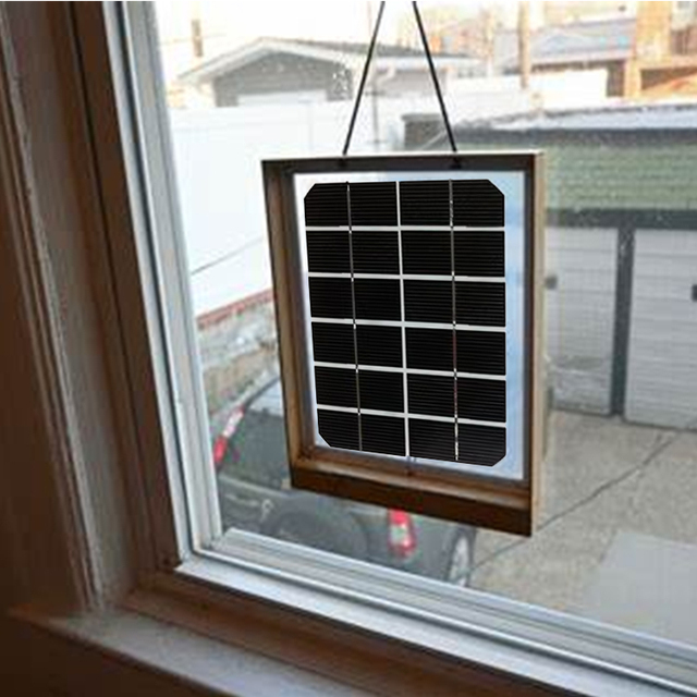 High Quality Glass Solar Panel 3W Poly Small Solar Panel Mini Window Solar Panel for Monitor Cameras Sensor Lights Power Supply