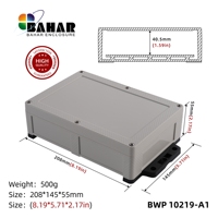 BWP 10219-A Durable ABS En Plastique Étanche Industrielle Contrôleur Logement Étanche Boîte de Jonction Boîtier Instruments