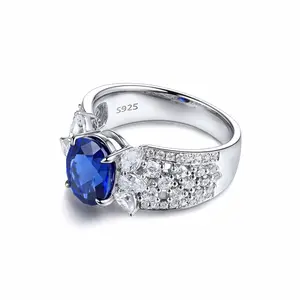 Gioiello gemma 925 alla rinfusa anelli in argento sterling anelli pietre preziose naturali anello in argento