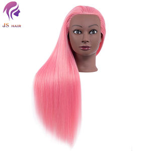 Cabeza de Maniquí <span class=keywords><strong>para</strong></span> Entrenamiento de Peluquería, Cabeza de Muñeca con <span class=keywords><strong>Cabello</strong></span> Sintético <span class=keywords><strong>para</strong></span> Prácticas de Peinado, Maniquí de <span class=keywords><strong>Cabello</strong></span> Largo - Product Image 2