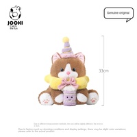 Peluche chat mochi patate douce violette mignonne, adorable poupée apaisante, cadeau d'anniversaire pour filles, en polyester et coton PP, anti-stress