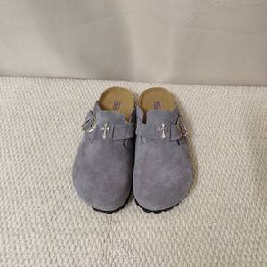 Mules et sabots orthopédiques de haute qualité en cuir véritable et daim pour femme avec semelle en liège - Product Image 4