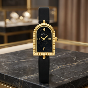Reloj de Pulsera de Lujo con Detalles de Diamantes Brillantes, Correa de Aleación y Resistencia al Agua de 3ATM para Ocasiones Formales - Product Image 3