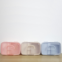 Boîte à médicaments en plastique PP, boîte de rangement portable 7 pièces, kit médical