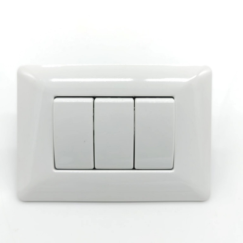 <strong>2026</strong> Good Quality 10A 127/250V South America Standard ABS General-Purpose White <strong>Switch</strong>