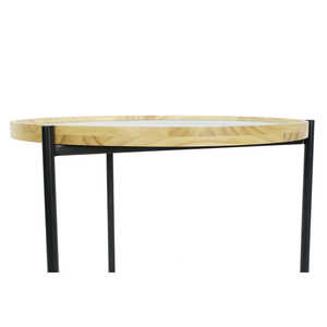 Juego de 2 Mesas Auxiliares de Vidrio y Metal, 62x62x55.5 cm de Alto, 55.5 cm - Product Image 6