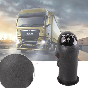 Volvo Trucks <b>Shift</b> <b>Knob</b> Black Leather Ergonomic Gear Selector For Medium Heavy-Duty Trucks Part Number 20488052 - Product Image 1