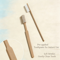 Brosse à dents plate jetable pour hôtel, prix bas, idéale pour les voyages, pratique, pré-encollée, en plastique, sans logo