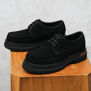 Chaussures plates décontractées et habillées pour hommes en cuir véritable respirant, légères, à enfiler, avec semelle extérieure en caoutchouc antidérapante - Product Image 2