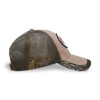 Gorra de camionero de malla de camuflaje de árbol Real para exteriores, deportes de secado rápido con correa para la barbilla, gorras lisas, gorras