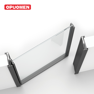 Porta da Bagno in Alluminio e Vetro con Design Personalizzato, Cerniere Nascoste, Finitura <span class=keywords><strong>per</strong></span> Appartamenti, Hotel e <span class=keywords><strong>Architetti</strong></span> Professionisti - Product Image 6