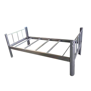 Lit simple moderne en fer et acier CKD, lit superposé, utilisation à domicile, à l'école, à l'hôpital, chambre à coucher, emballage plat, lit en métal pour une personne - Product Image 2
