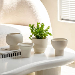 Décoration de balcon à domicile, pots à succulentes, bonsaïs, pots en terre cuite de haute qualité, pots à fleurs en céramique modernes - Product Image 4