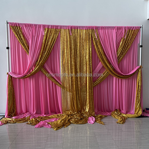 Mịn mới đám cưới <span class=keywords><strong>Backdrop</strong></span> rèm cửa Swag sân khấu <span class=keywords><strong>Backdrop</strong></span> màn trang trí rèm cho Đảng tổ chức sự kiện - Product Image 6