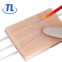 Modèle de ponction veineuse en silicone avec reflux, coussin d'entraînement à l'injection IV pour étudiants en soins infirmiers