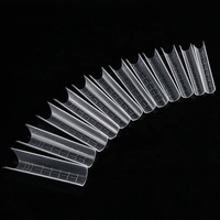 120 pièces/boîte ongles de construction rapide conseils cristal étendu moule à ongles en forme de U ongles acrylique extensions formes