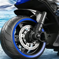 Nouvelle conception Moto électrique pour grands enfants de 120 cm, double transmission, autonomie de 2 à 3 heures, moto à roulettes