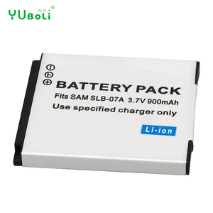 Batterie de remplacement Li-ion SLB-07A 3.7V 900mAh pour <span class=keywords><strong>appareil</strong></span> <span class=keywords><strong>photo</strong></span> numérique <span class=keywords><strong>Samsung</strong></span> ST45 ST50 ST60 PL100 TL205 - Product Image 1
