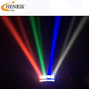 Chất lượng cao Mini <span class=keywords><strong>LED</strong></span> di chuyển đầu đèn sân khấu DJ DMX 512 kép quét xung hiệu ứng nhấp nháy chùm 8 cái 3W RGBW 4in1 Spider ánh sáng - Product Image 4