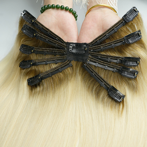 Extensiones de Cabello Humano con Clip Invisible de Calidad Profesional, Doble Trama, Tendencia 2026, Proveedores de Extensiones con Clip - Product Image 3