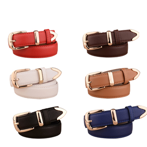 Cinturón de piel sintética con hebilla de Pin personalizada Unisex, cinturón de talla grande con estampado de página completa, sencillo y a la moda - Product Image 1