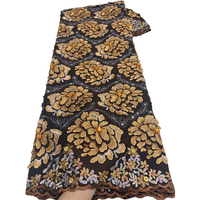NI.AI Nigeria Tissus en voile de haute qualité, Tissu en coton avec dentelle suisse appliquée, Tissus en dentelle de coton africaine à motifs pour mariage