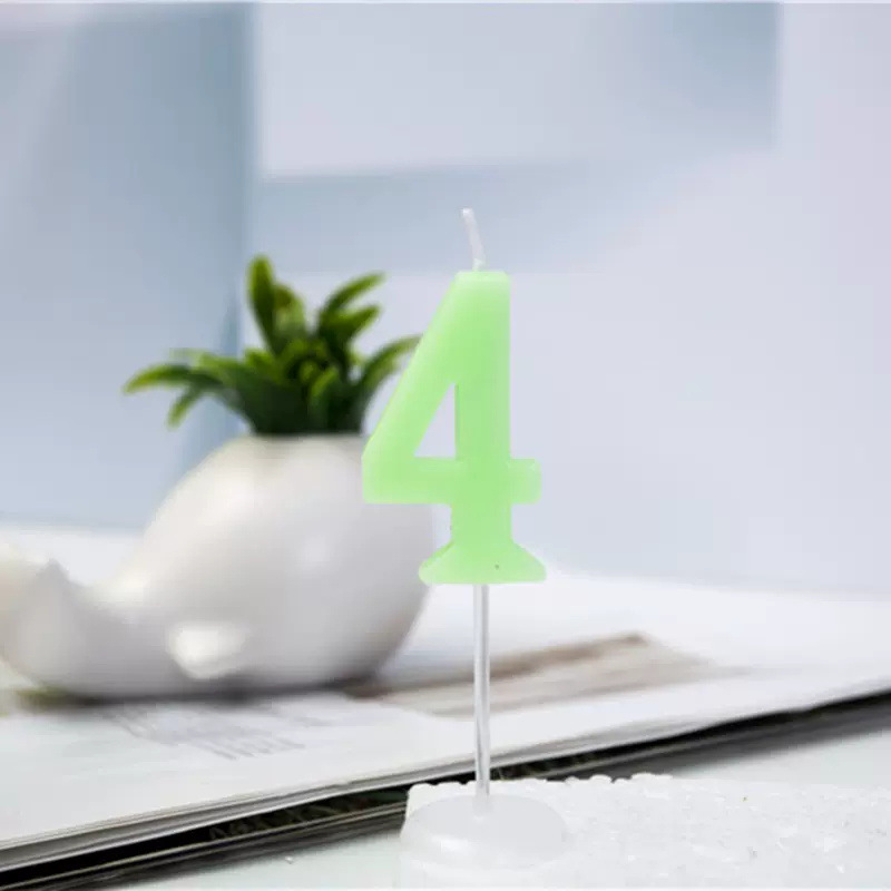 Bougies numérotées de couleurs mélangées 4