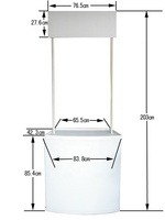 Table plastique Portable, comptoir de Promotion sur marché, 1 pièce