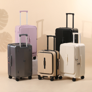 <span class=keywords><strong>Valise</strong></span> PC légère unisexe, silencieuse, à 4 roulettes pivotantes, coque rigide, serrure intelligente TSA, étanche, design de voyage écologique - Product Image 3