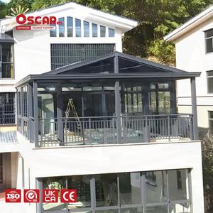 Veranda Autoportante con Telaio <span class=keywords><strong>in</strong></span> Alluminio e <span class=keywords><strong>Vetro</strong></span> Temperato per Patio, Giardino e <span class=keywords><strong>Balcone</strong></span>, Prodotta <span class=keywords><strong>in</strong></span> Cina - Product Image 1