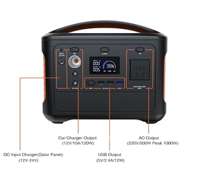 สถานีไฟฟ้าแบบพกพา แบตเตอรี่สำรองสำหรับบ้าน แคมป์ปิ้ง กิจกรรมกลางแจ้ง 110V 220V 200W 300W 500W 1000W Lifepo4 - Product Image 4