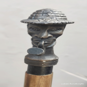 Canne élégante unisexe Sherlock Holmes, manche en bois confortable, article de collection en laiton, cadeau - Product Image 1