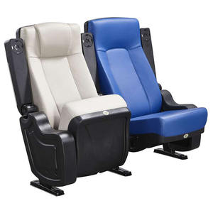 Chaises d'auditorium modernes Mobilier de théâtre Siège d'auditorium Chaise de cinéma à domicile avec porte-gobelet - Product Image 3