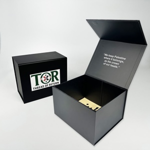 Caja de Regalo Magnética Plegable de Lujo con Logotipo Personalizado, Reciclable, con Laminado Mate y Forro de Esponja para Empaque de Ropa - Product Image 1