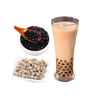 Perles de Tapioca YUECHUANXIANG en Gros, Boules de Boba Moelleuses, Perles de Tapioca Noires, Sirop de Sucre Brun, 900g*20 sacs/Ctn, Vrac