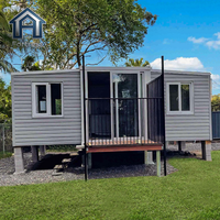 Maison Modulaire Préfabriquée de Luxe Mobile, 2-3 Chambres, Mini-Maison Préfabriquée Portable, Conteneur Extensible de 20ft 40ft pour Bureau