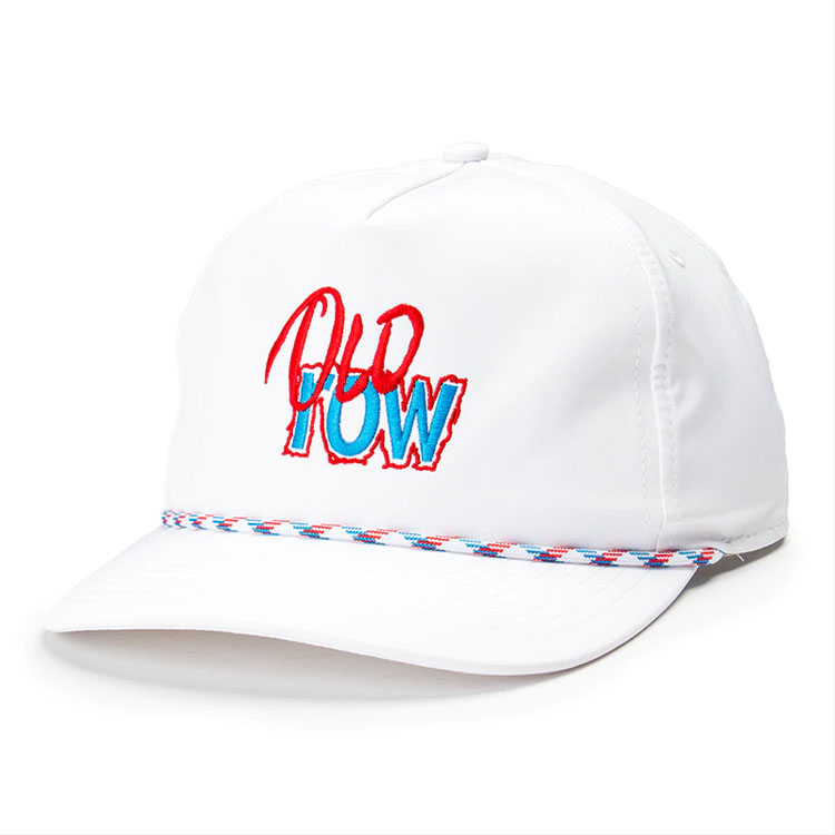 Высокое качество оптовая продажа OEM Изготовленный На Заказ Бег Спорт нейлоновая бейсбольная неструктурированных мужские стильные белого цвета, доступен в 5 панель веревка папа Кепка для гольфа